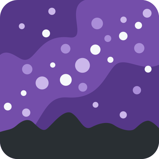 A purple artistic rendition of a galaxy